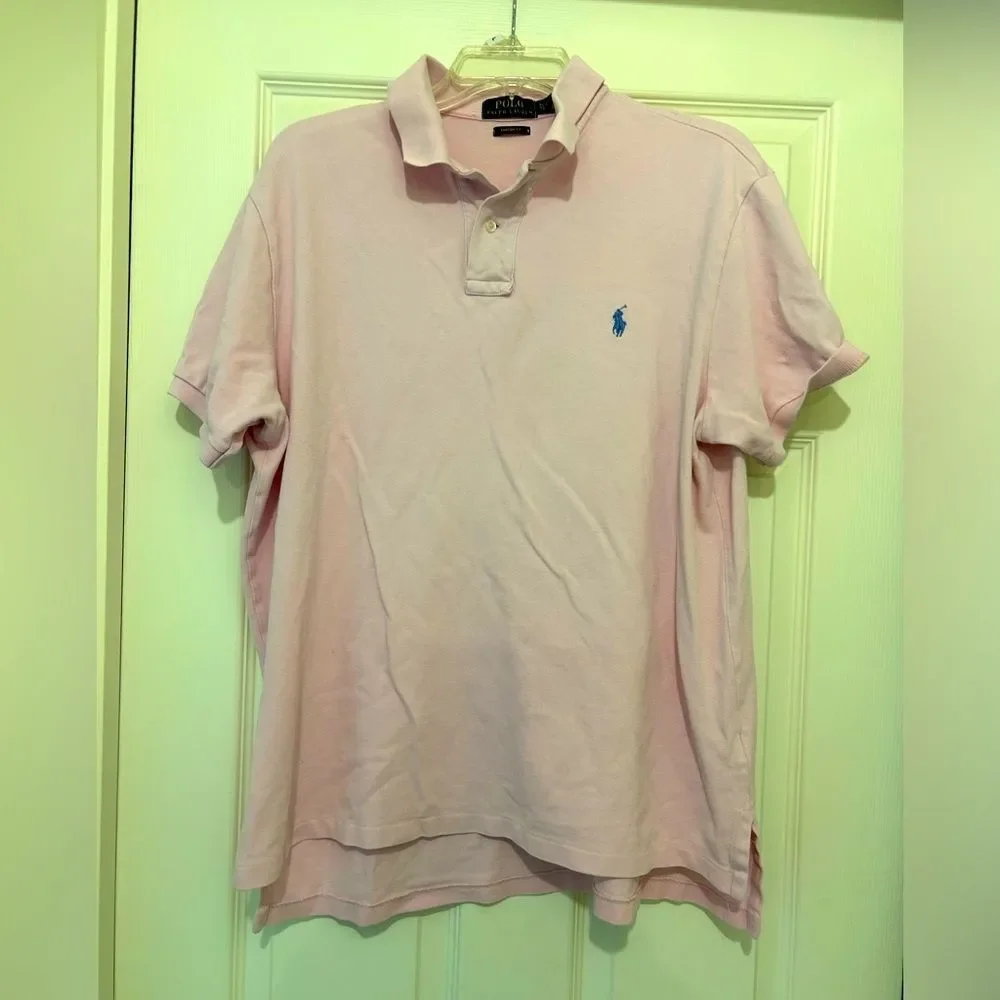 Polo Ralph Lauren mens Pink Polo Shirt Size XL
